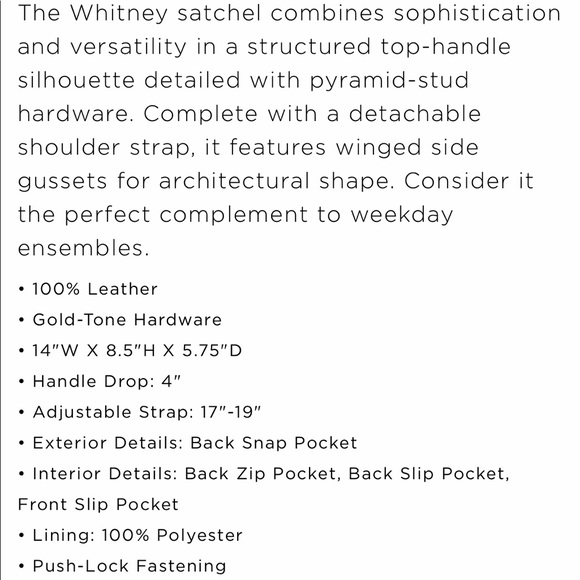 MK Whitney Large Leather Satchel - Picture 6 of 6